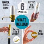 Electric Wine Opener & Aerator Gift Set