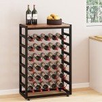 30-Bottle Free Standing Wine Rack with Table Top