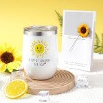 Sunflower Self-Care Gift Set with Wine Tumbler