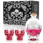 Gothic Skull Decanter Set with Glasses