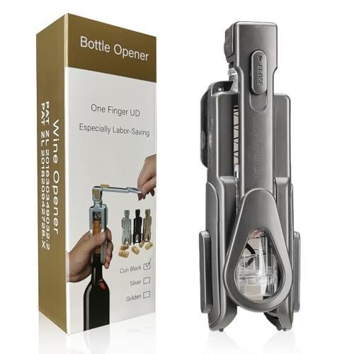 Soenglyun Easy Corkscrew Wine Opener with Foil Cutter