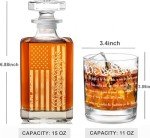 Engraved We The People Whiskey Decanter Set