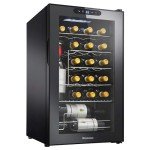 24-Bottle Wine Cooler with Digital Touchscreen Display