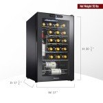 24-Bottle Wine Cooler with Digital Touchscreen Display