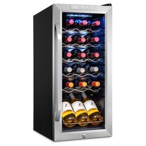 Ivation 18-Bottle Stainless Steel Wine Cooler