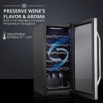 Ivation 18-Bottle Stainless Steel Wine Cooler