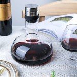 Hand Blown Crystal 50oz Wine Decanter with Lid