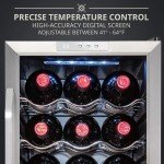 Ivation 18-Bottle Stainless Steel Wine Cooler