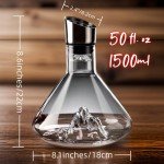 Iceberg Hand Blown Wine Decanter with Aerator