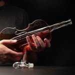 Violin-Shaped Decanter with Mahogany Base - 1000 ML