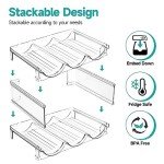 4-Pack Stackable Wine & Bottle Storage Rack