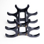 Compact Wooden Wine Rack for 6 Bottles
