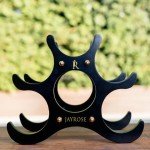 Compact Wooden Wine Rack for 6 Bottles
