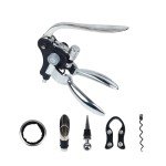 Huitban Silver Rabbit Corkscrew Wine Opener Set