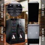 NutriChef 24-Bottle Wine Cooler with Digital Control