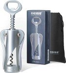 Elegant All-Metal Wine Opener with Velvet Pouch