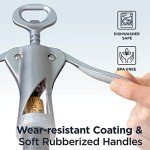 Elegant All-Metal Wine Opener with Velvet Pouch