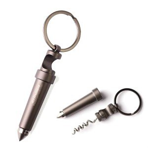 Stinger Keychain Wine Bottle Opener with Glass Breaker