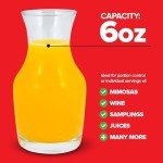 12-Pack Mini Glass Wine Carafes for Tasting