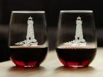 Nautical Stemless Wine Glasses Set of 2