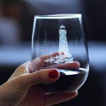 Nautical Stemless Wine Glasses Set of 2