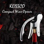 Compact Stainless Steel Corkscrew Wine Opener with Cutter