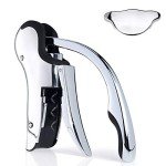 Compact Stainless Steel Corkscrew Wine Opener with Cutter