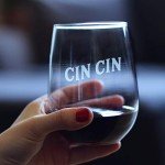 Italian Cheers Stemless Wine Glasses - Set of 2