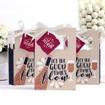Wine Tasting Party Favor Boxes - Set of 12