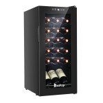 18-Bottle Freestanding Wine Cooler and Fridge