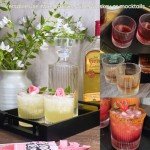 Ribbed Glass Water and Whiskey Carafe Set