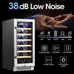 15" Wine Cooler for 33 Bottles