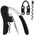 KEISSCO Manual Corkscrew with Foil Cutter and Extra Spiral