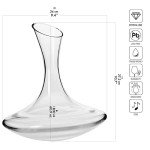 KROSNO 60.9 OZ Red Wine Decanter Carafe