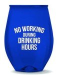 Set of 12 Stemless Wine Glasses with Sayings