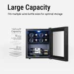 Yeego 12-Bottle Freestanding Wine Cooler