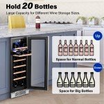 Yeego 12” Wine Cooler for 18 Bottles