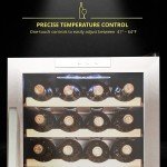 Schmécké Freestanding 24-Bottle Stainless Steel Wine Cooler