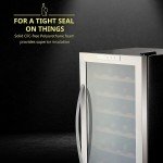 Schmécké Freestanding 24-Bottle Stainless Steel Wine Cooler