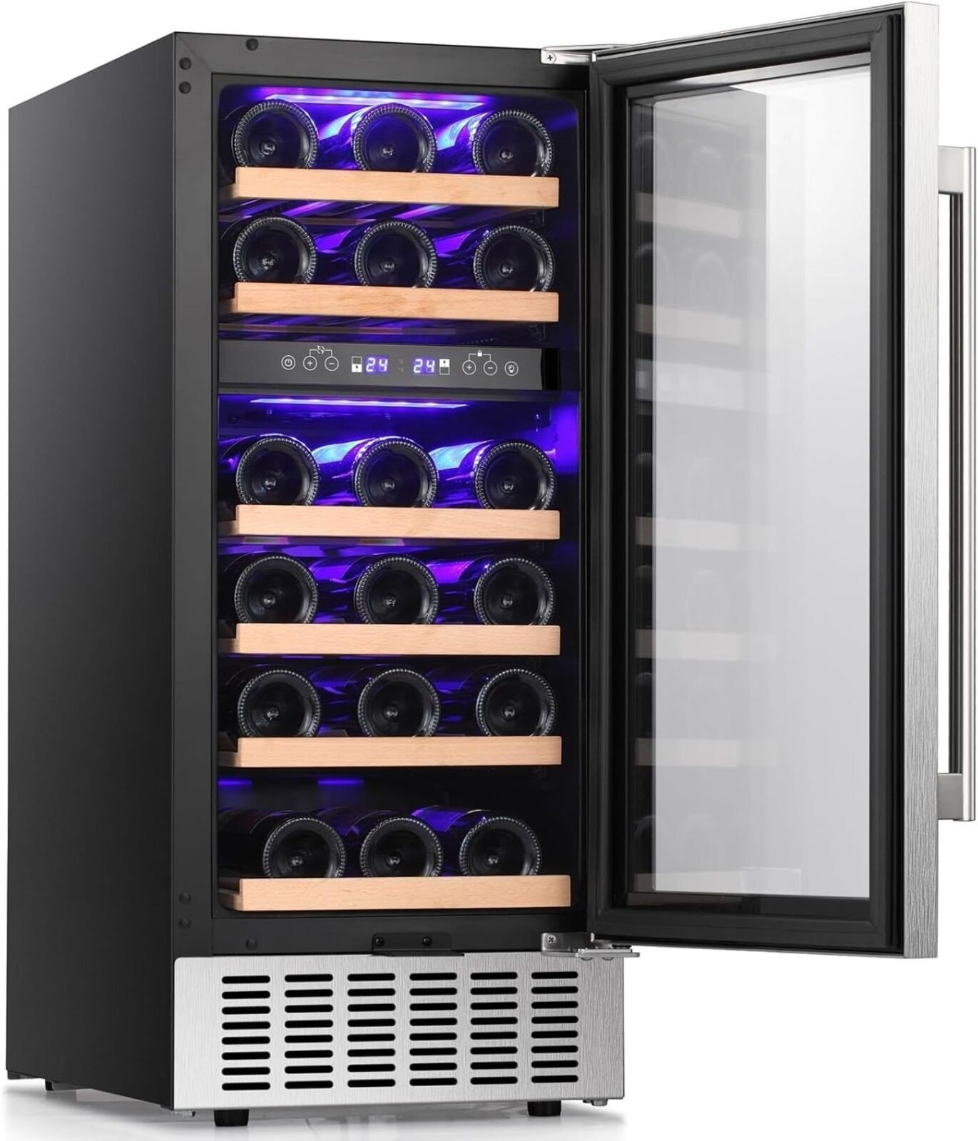 15" Dual Zone Under Counter Wine Cooler