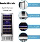 15" Dual Zone Under Counter Wine Cooler