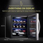 Schmécké 12-Bottle Stainless Steel Wine Cooler