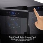 NutriChef 24-Bottle Digital Wine Cooler