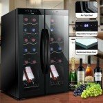 NutriChef 24-Bottle Digital Wine Cooler