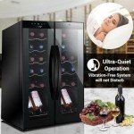 NutriChef 24-Bottle Digital Wine Cooler