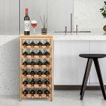 Bamboo 6-Tier Free-Standing Wine Rack