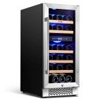 Yeego 15" Dual Zone Wine Cooler Refrigerator