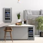 VINECOLD 15-Inch Dual Zone Wine Cooler Fridge