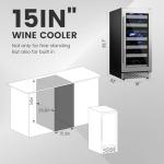 VINECOLD 15-Inch Dual Zone Wine Cooler Fridge