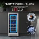 Yeego 15" Dual Zone Wine Cooler Refrigerator